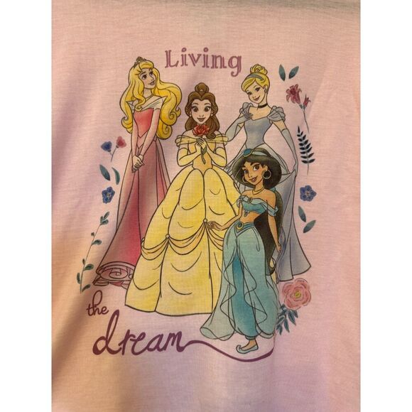 Disney Princesses Living the Dream Pink PJ Set Size M - Picture 5 of 9